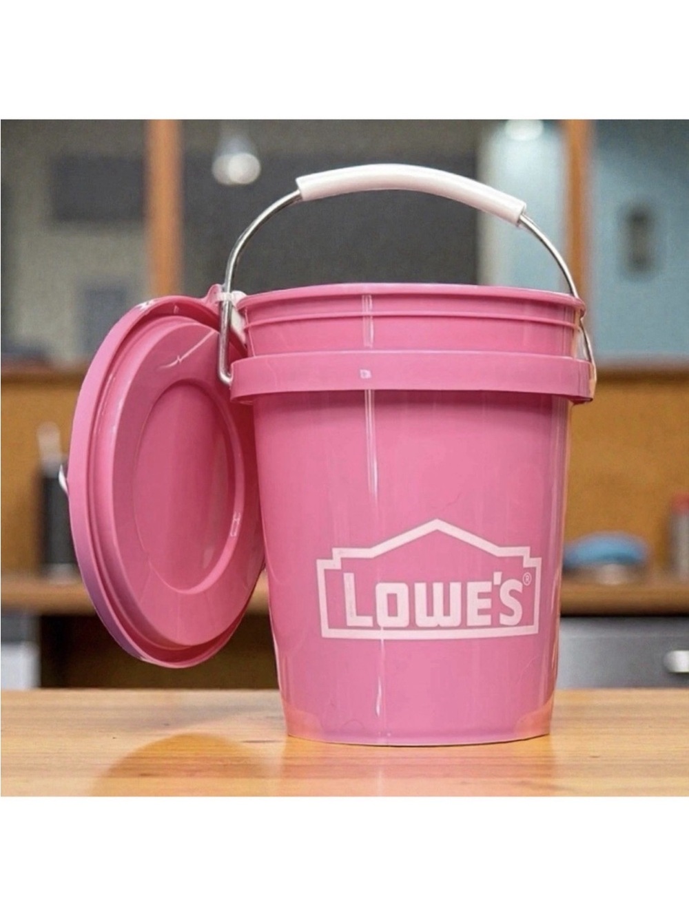 Lowe's Mini Bucket Pink w/ Lid – Rare Color